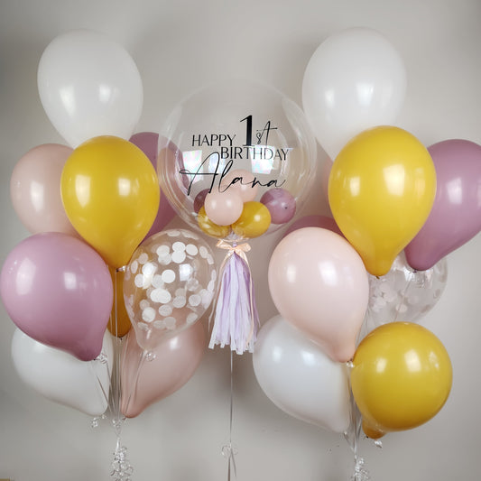 Helium Balloons Party Pack | Mustard & Mauve