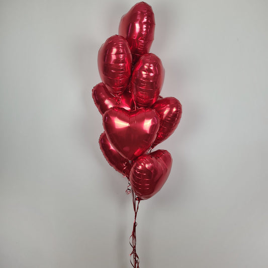 Heart Shaped Foil balloon bouquet(s)