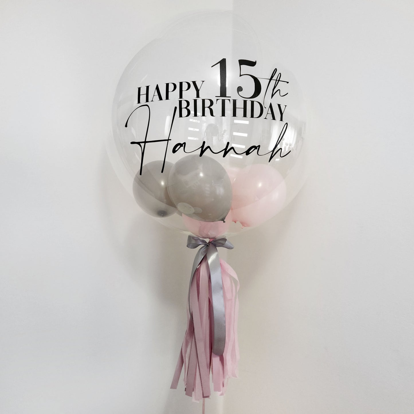 <Design Your Own> Single Personalised Helium Bubble Balloon 42cm / 60cm