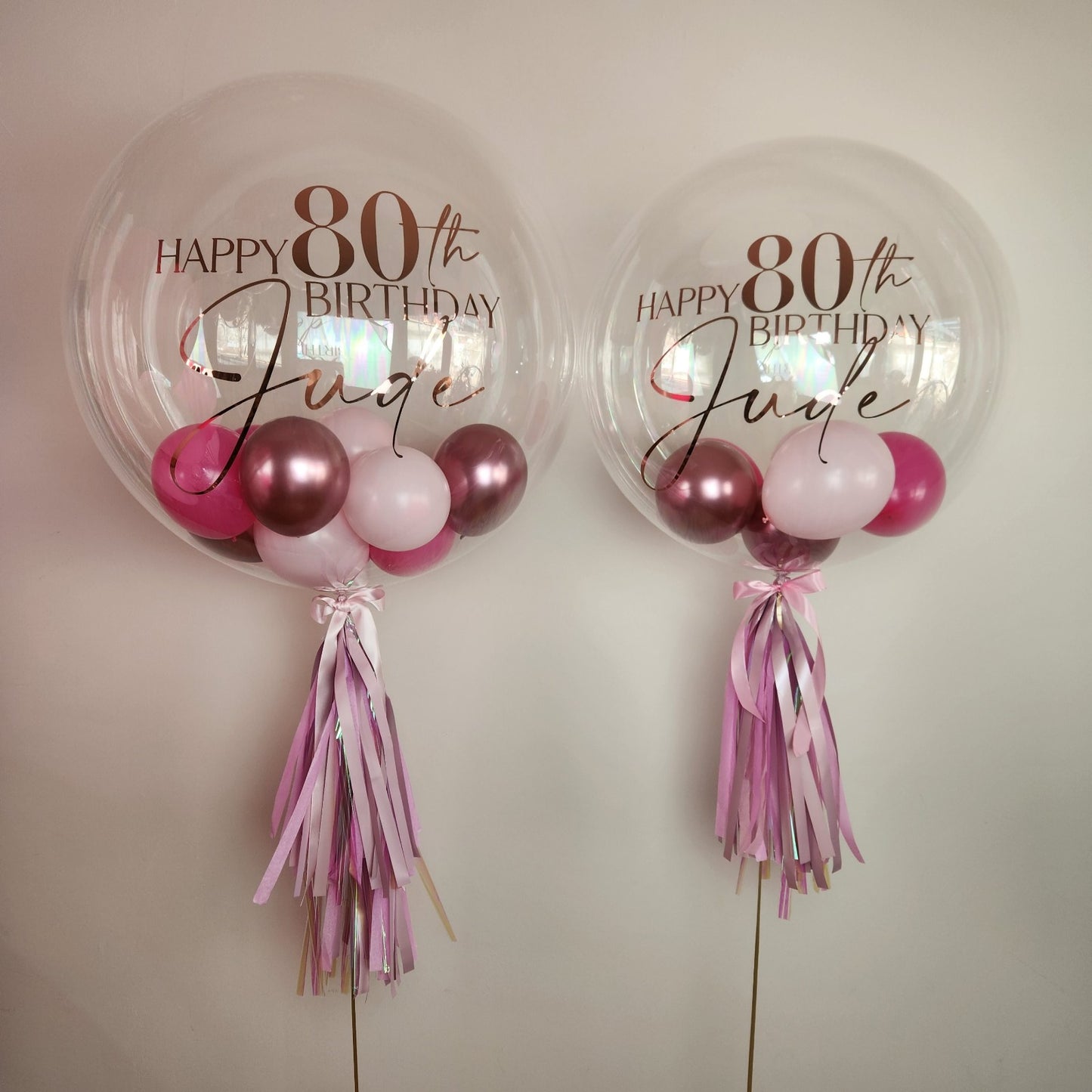 <Design Your Own> Single Personalised Helium Bubble Balloon 42cm / 60cm