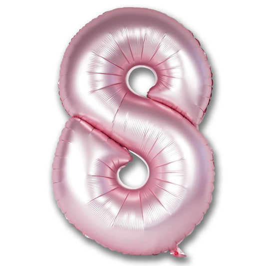 Helium Balloons 86cm Foil Number | Light Pink