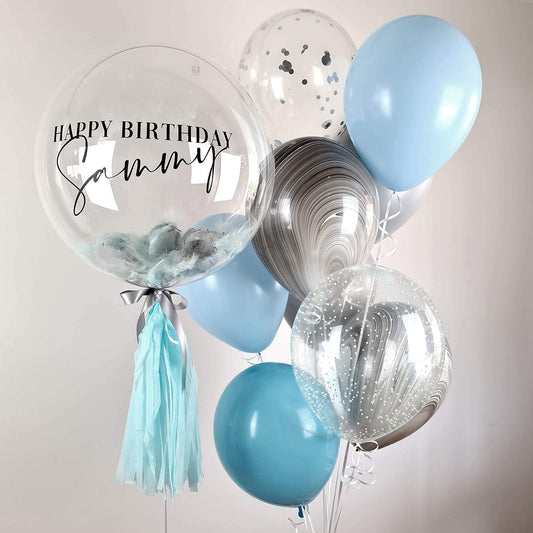 Helium Balloons Party Pack | Baby Blue
